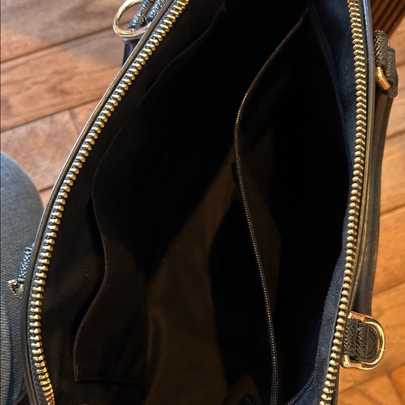 Coach F57524 Black Leather Satchel Bag - Picture 7 of 17